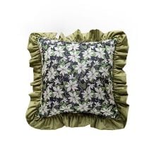 アイモハ(aimoha)のヴィンテージフリルクッションカバー