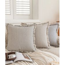 アイモハ(aimoha)のナチュラルストライプ クッションカバー