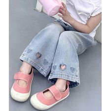 【aimoha-KIDS-】刺繍デニムパンツ