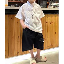 【aimoha-KIDS-】キッズ カジュアルベーシック半袖シャツ