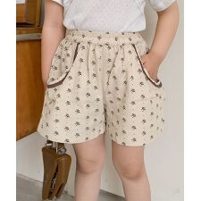 【aimoha-KIDS-】花柄　キッズショートパンツ