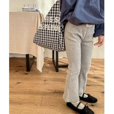 【aimoha-KIDS-】9分丈　セミフレアパンツ