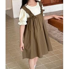 【aimoha-KIDS-】レイヤードワンピース