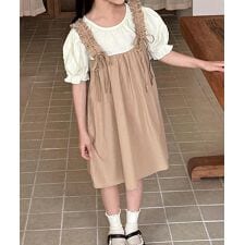 【aimoha-KIDS-】レイヤードワンピース