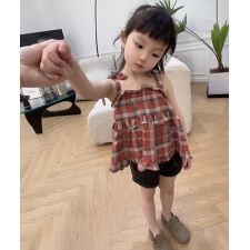 【aimoha-KIDS-】チェック柄ワンピース