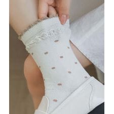 [2025 MOSOX NEW COLLECTION]ドットフリルソックス