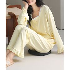 カップ付きレースのルームウェア3点セット