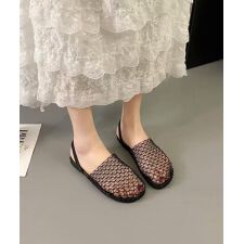 メッシュ編みサンダル