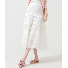 アイモハ(aimoha)のティアードレースマタニティスカート