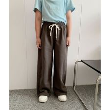 【aimoha-KIDS-】キッズ 　ワイドスウェットパンツ