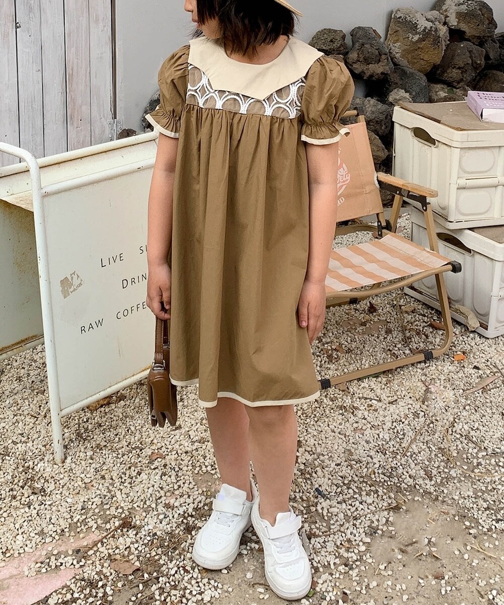 【aimoha-KIDS-】キッズワンピース