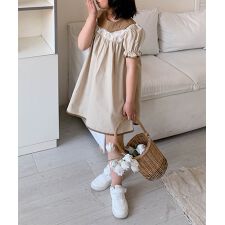 【aimoha-KIDS-】キッズワンピース