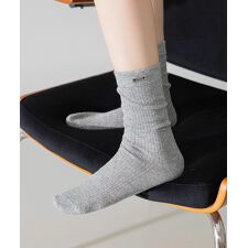 メタルタグ付きリブソックス