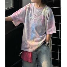 【aimoha-KIDS-】キッズ おしゃれなプリント半袖Tシャツ