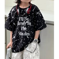 【aimoha-KIDS-】キッズ プリント半袖Tシャツ
