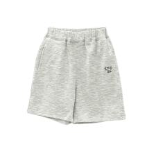 【aimoha-KIDS-】シンプルロゴ入りコットンショートパンツ