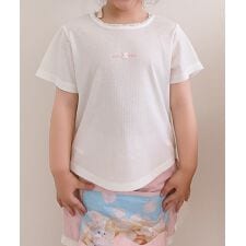 【aimoha-KIDS-】バックリボン　キッズTシャツ