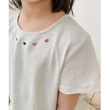 【aimoha-KIDS-】裾フリルTシャツ