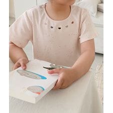 【aimoha-KIDS-】裾フリルTシャツ
