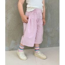 【aimoha-KIDS-】ワイドタックパンツ