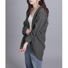 アイモハ(aimoha)のチェックオーバーシャツ
