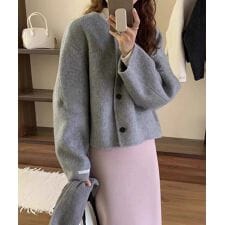 アイモハ(aimoha)のソフトシャギーショートウールジャケット