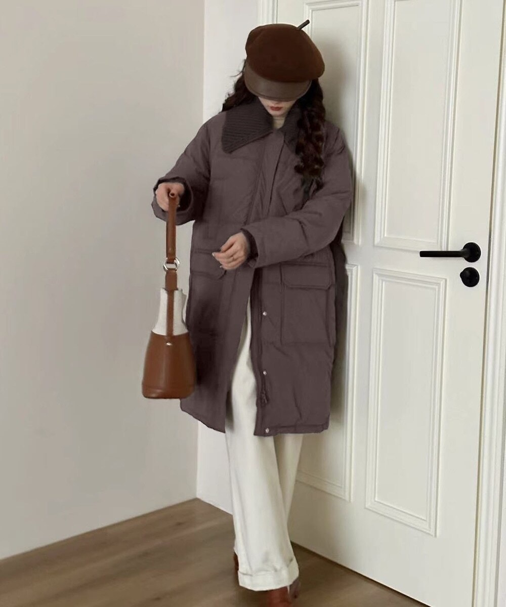 TAION／タイオン】キルティングロングダウンコート | フレディ