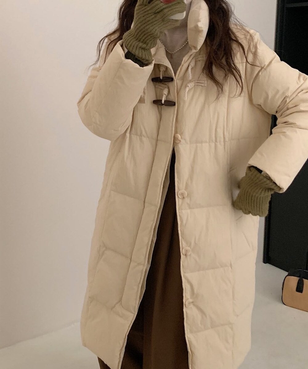 TAION／タイオン】キルティングロングダウンコート | フレディ