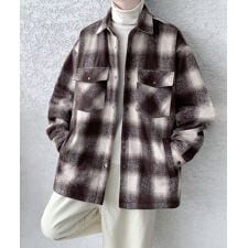 チェック柄CPOシャツジャケット