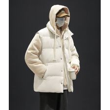 中綿ベスト付きフーディー