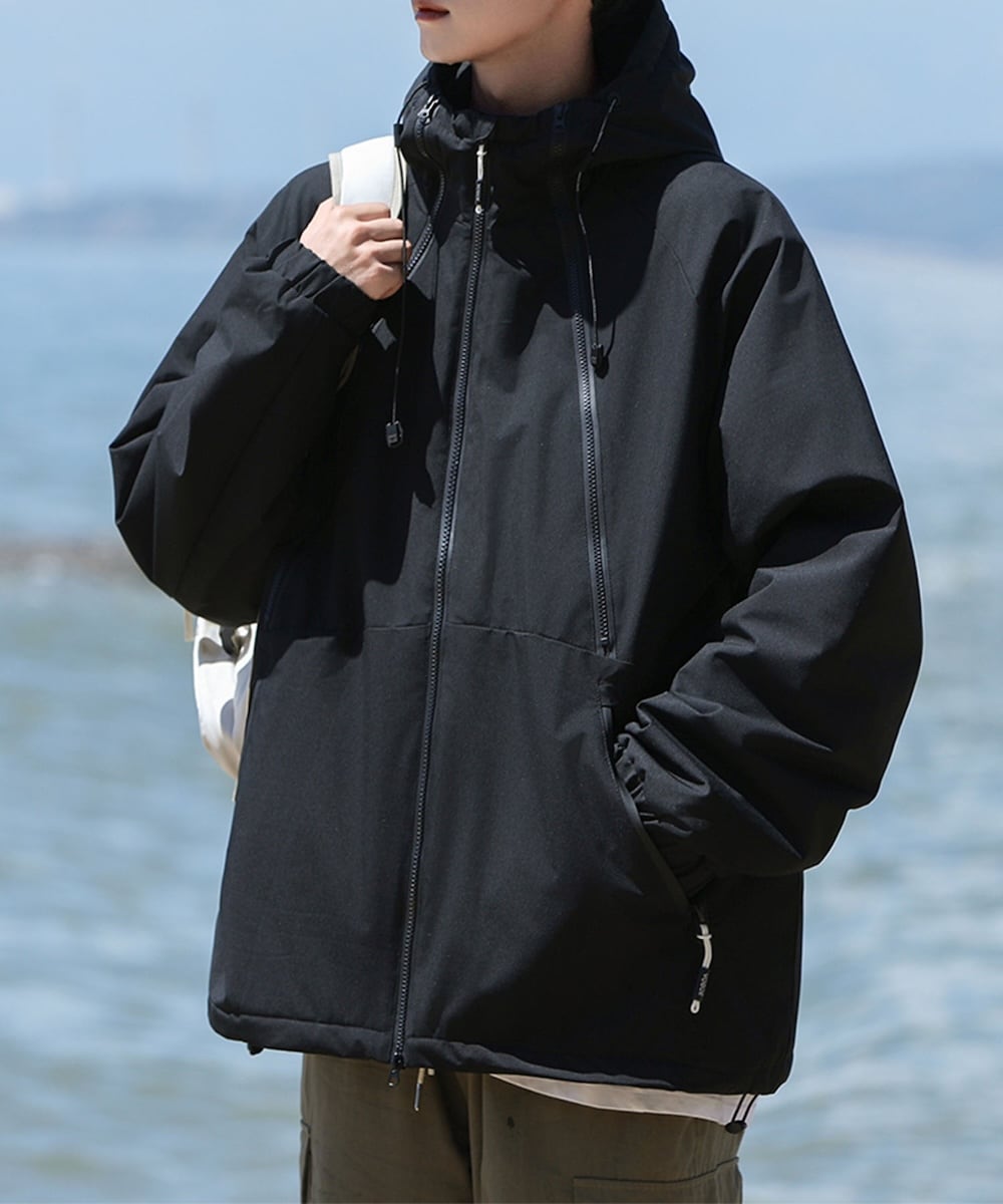 【tk.TAKEO KIKUCHI】ダブルオーバーコート M ブラック ティーケー タケオ キクチ tk.TAKEO KIKUCHI ダブルオーバー