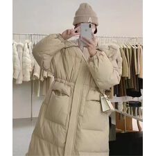 ふわふわフォックスファーフードロングダウン