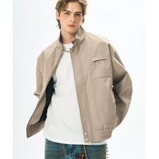 スタンドカラージップブルゾン/Stand collar zip blouson