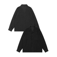 ストライプジャガードシャツ/Striped jacquard shirt