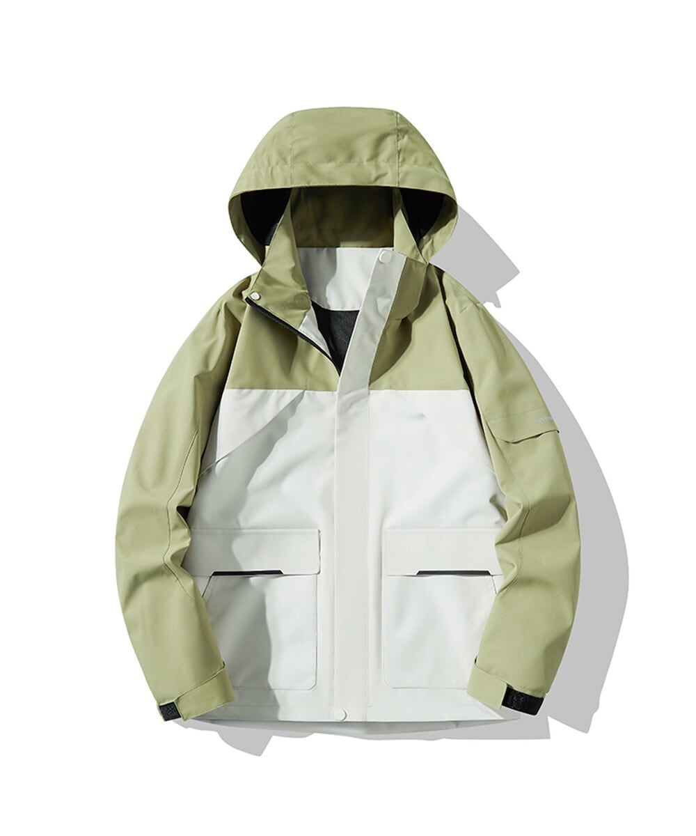 JaVaジャバコラボ》 存在感のある一着。襟リブニットメルトン比翼