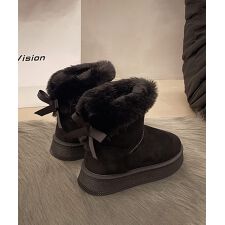 アイモハ(aimoha)のバックリボン　ムートンブーツ