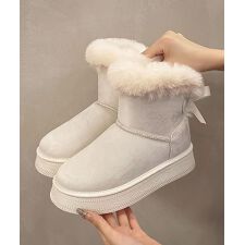 アイモハ(aimoha)のバックリボン　ムートンブーツ