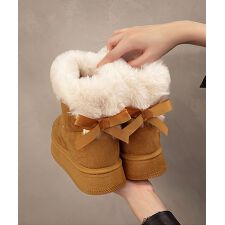 アイモハ(aimoha)のバックリボン　ムートンブーツ