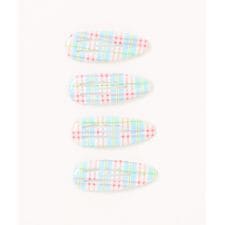 アイモハ(aimoha)の【-aimoha-KIDS-】キッズ　カラフルチェック柄 ヘアクリップセット