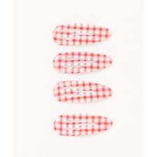 アイモハ(aimoha)の【-aimoha-KIDS-】キッズ　カラフルチェック柄 ヘアクリップセット