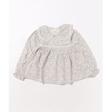 アイモハ(aimoha)の【aimoha-KIDS-】小花柄ビッグカラーブラウス