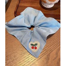 【-aimoha-KIDS-】キッズ　リボン付きガーリーヘアゴム