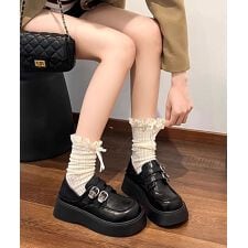 厚底ローファー