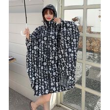 総柄 レインコート レインポンチョ