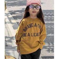 【aimoha-KIDS-】キッズ　ロゴスウェット