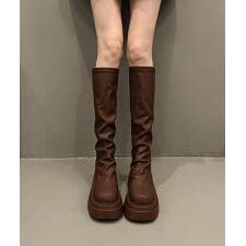 厚底ロングブーツ