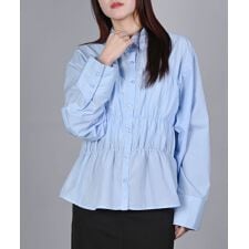 シャーリングブラウス