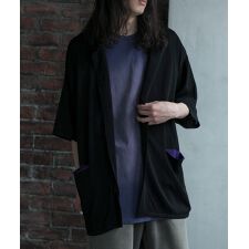【aimoha neo】CONTRAST POCKETS KNIT SHIRT (SS) (LR)