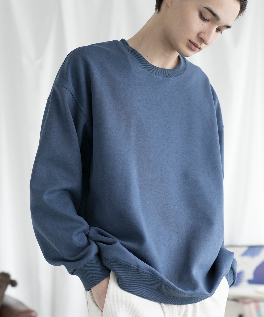 [�}���C]aimoha men SLIM FIT PULLOVER �X�����t�B�b�g�X�E�F�b�g/�A�C���n�iaimoha�j �l�C�r�[