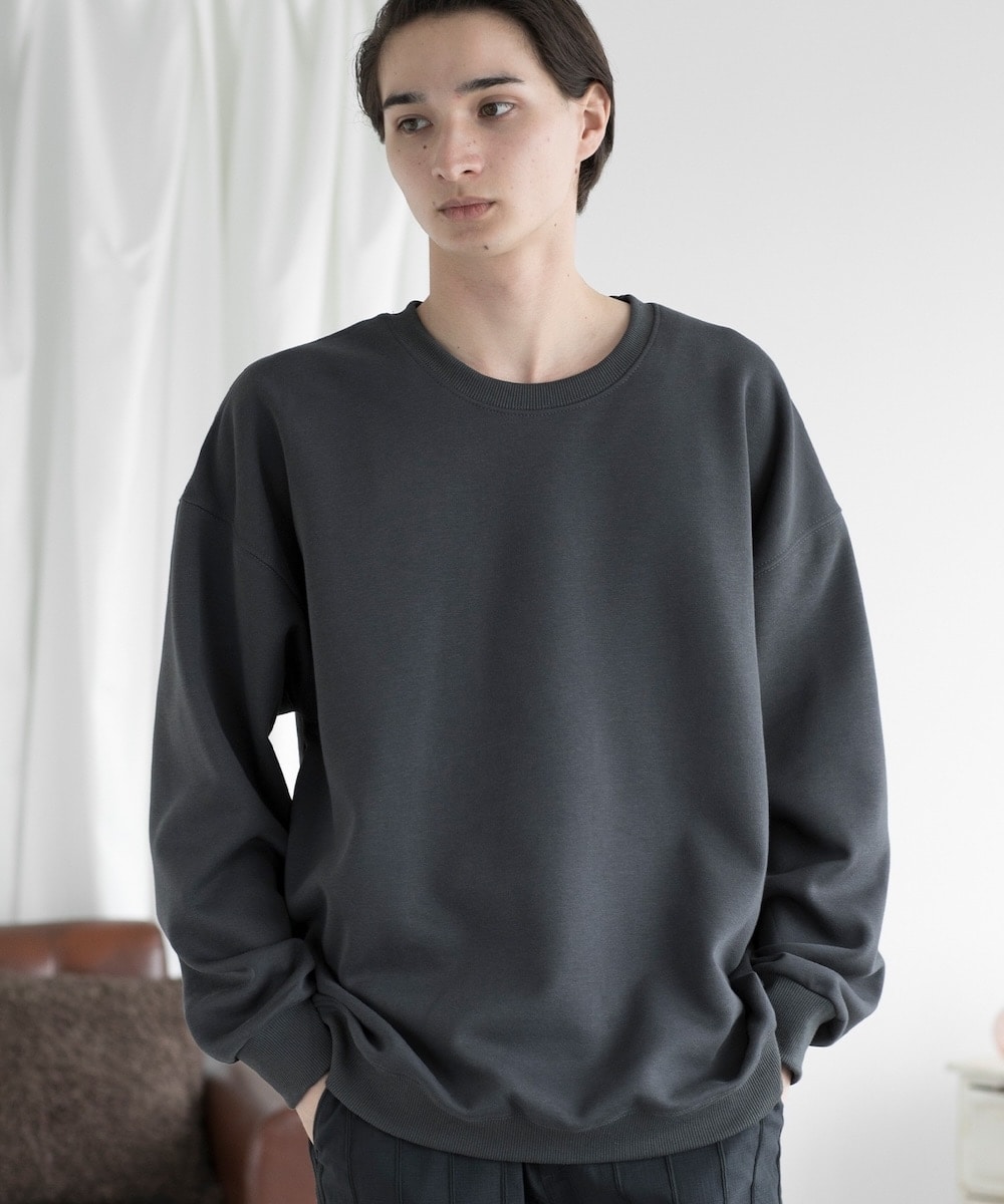 [�}���C]aimoha men SLIM FIT PULLOVER �X�����t�B�b�g�X�E�F�b�g/�A�C���n�iaimoha�j �_�[�N�O���[